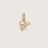 Kinn - Pave Love Letter Charm Pendant