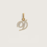 Kinn - Pave Love Letter Charm Pendant
