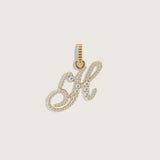 Kinn - Pave Love Letter Charm Pendant