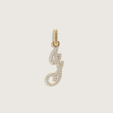 Kinn - Pave Love Letter Charm Pendant