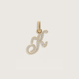 Kinn - Pave Love Letter Charm Pendant