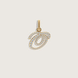 Kinn - Pave Love Letter Charm Pendant