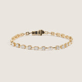 Kinn - Amara Fancy Shape Tennis Bracelet Yellow Gold