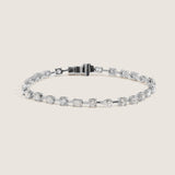 Kinn - Lydia Fancy Shape Tennis Bracelet White Gold