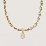 Kinn - Madeleine 3ctw Diamond Pear Pendant Necklace