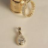 Kinn - Madeleine 3ctw Diamond Pear Pendant