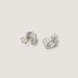 Kinn - Mercer Cuff Hoops Silver