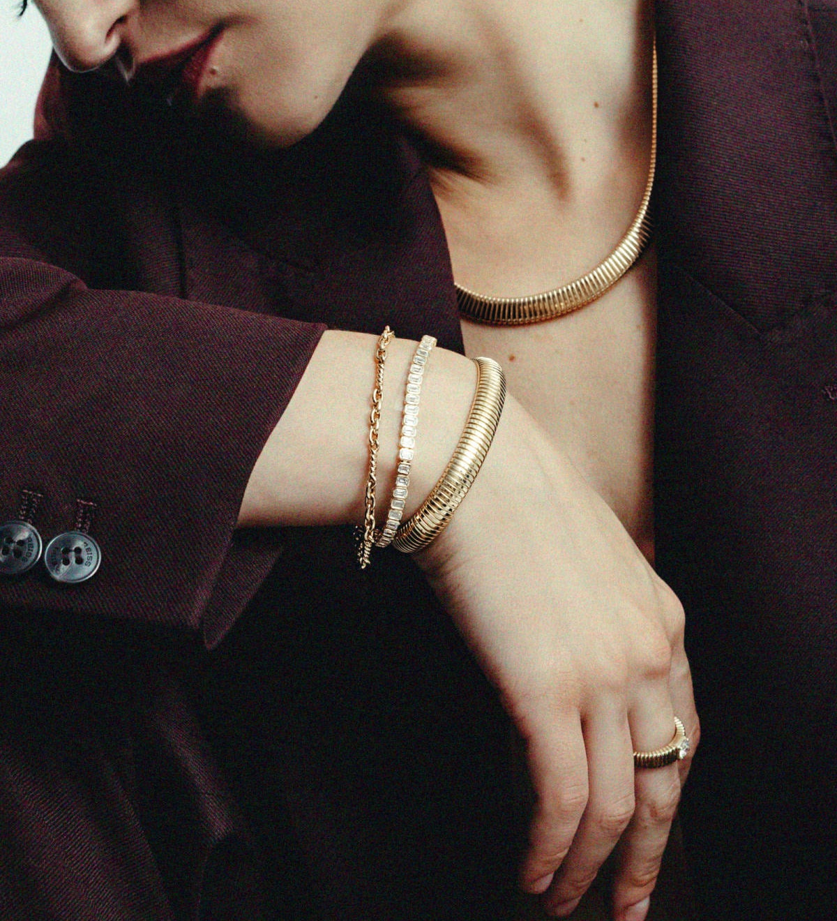 Kinn - Nina Curved Tubogas Bracelet