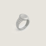 Kinn - Osla Oval Signet Ring Silver