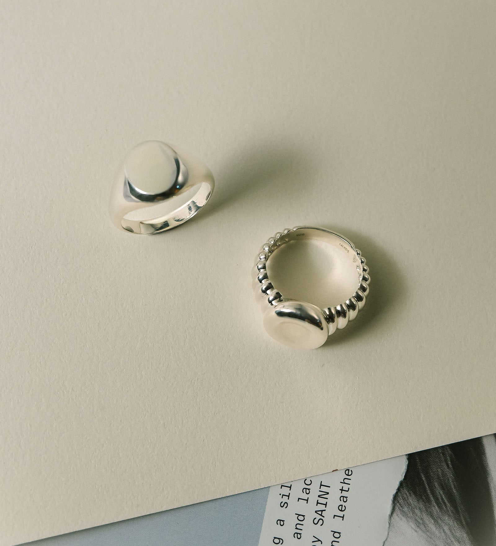 Kinn - Osla Oval Signet Ring Silver
