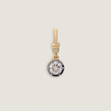 Kinn - Roselle Black Rhodium Round Pendant Diamond