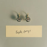 Kinn - Rosette Black Rhodium Round Diamond Earrings