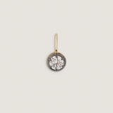 Kinn - Rosette Black Rhodium Round Diamond Earrings