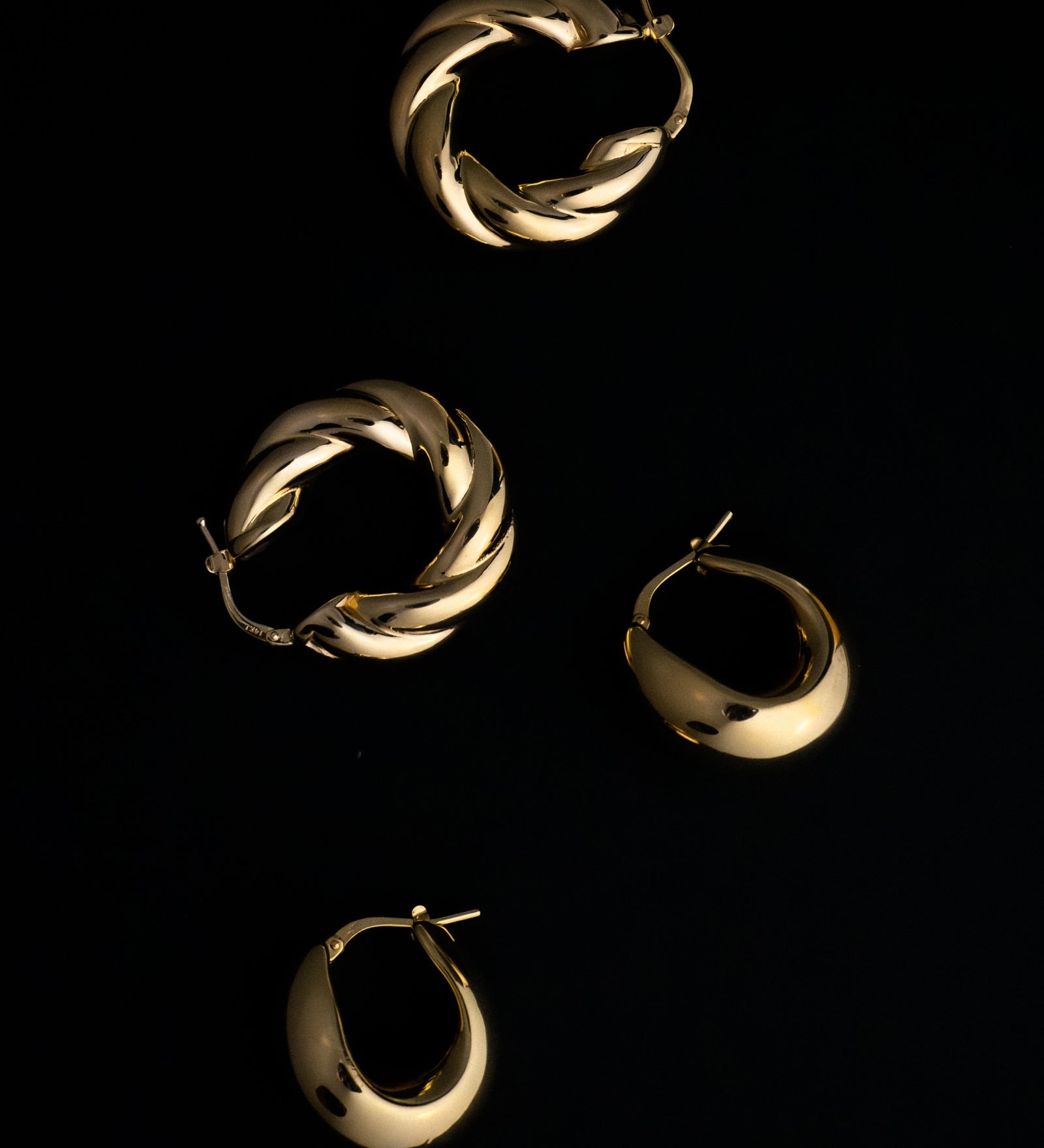 Kinn - Teardrop Hoop Earrings