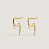 Kinn - Eliza Pavé Double Spike Stud Earrings