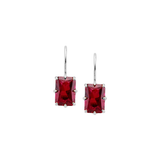 Dorsey - EMILE EARRINGS IN LAB RED SAPPHIRE