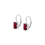 Dorsey - EMILE EARRINGS IN LAB RED SAPPHIRE