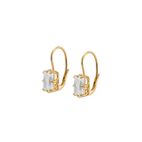 Dorsey - EMILE RADIANT-CUT EARRINGS IN LAB WHITE SAPPHIRE