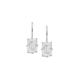 Dorsey - EMILE RADIANT-CUT EARRINGS IN LAB WHITE SAPPHIRE