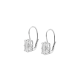 Dorsey - EMILE RADIANT-CUT EARRINGS IN LAB WHITE SAPPHIRE