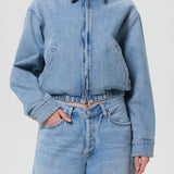 Agolde - Nile Denim Blouson Jacket in Space