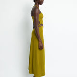 Christopher Esber - Loophole Cutaway Sleeveless Dress Lizard