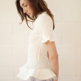 Conner Ives - The Shirred Henley Tutu Top