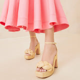 Loeffler Randall - Fae Natural Platform Heel
