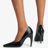 Jude - Fame Pump in Black Brushed Leather
