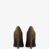Jude - Fame Pump in Khaki Suede Leather