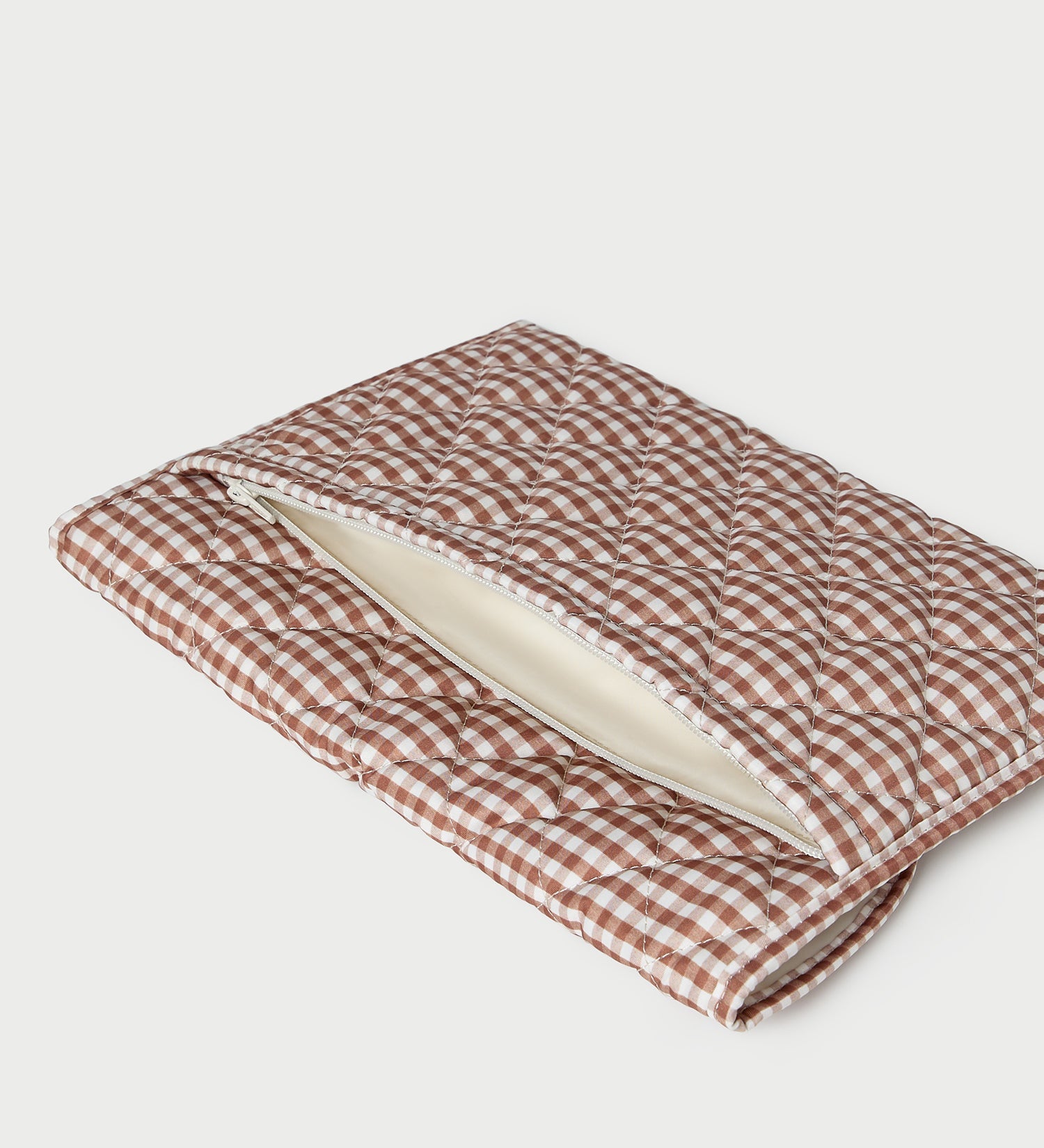 Loeffler Randall - Faris Brown Gingham Laptop Sleeve