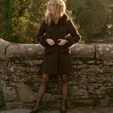 DÔEN - FARROW COAT -- CHOCOLATE