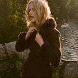 DÔEN - FARROW COAT -- CHOCOLATE