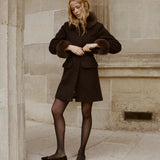 DÔEN - FARROW COAT -- CHOCOLATE