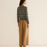 DÔEN - FAUSTINE CARDIGAN -- DASHWOOD FAIR ISLE