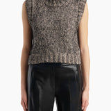 Khaite - Fawn Top in Sepia and Black Multi