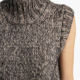 Khaite - Fawn Top in Sepia and Black Multi