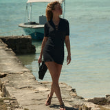 DÔEN - FAYBELLE DRESS -- NAVY