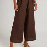 Faithfull - Malta Pants Plain Chocolate - Final Sale