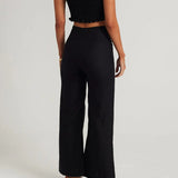 Faithfull - Ottavio Pants Plain Black - Final Sale