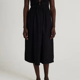 Faithfull - Andressa Midi Dress Plain Black - Final Sale