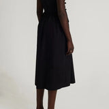 Faithfull - Andressa Midi Dress Plain Black - Final Sale