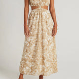 Faithfull - Celina Midi Dress Roos Tie Dye Stone - Final Sale