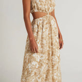Faithfull - Celina Midi Dress Roos Tie Dye Stone - Final Sale