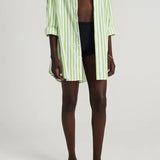 Faithfull - Vega Shirt Dress Martie Stripe Print Green - Final Sale