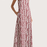 Faithfull - Alskar Maxi Dress Striped Floral Wine - Final Sale