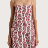 Faithfull - Alskar Maxi Dress Striped Floral Wine - Final Sale