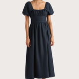 Faithfull - Dalia Midi Dress Navy - Final Sale