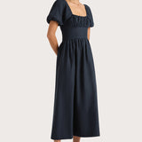Faithfull - Dalia Midi Dress Navy - Final Sale