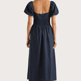 Faithfull - Dalia Midi Dress Navy - Final Sale